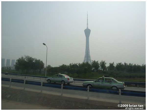 Zhengzhou even has a tall television tower. This is on the way south towards Zhoukou